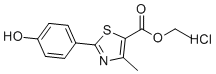 Ethyl 2-(4-Hydroxyphenyl)-4-methylthiazole-5-carboxylate Hydrochloride molecular structure (CAS 399017-10-8)