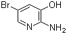 2-Amino-3-hydroxy-5-bromopyridine molecular structure (CAS 39903-01-0)