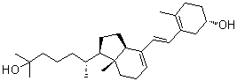 (3beta,6E)-9,10-Secocholesta-5(10),6,8-triene-3,25-diol molecular structure (CAS 39932-44-0)