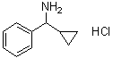 1-环丙基-1-苯基甲胺盐酸盐分子结构 (CAS 39959-72-3)