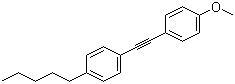 结构式 CAS# 39969-28-3, 1-(4-甲氧苯基)乙炔基-4-正戊基苯
