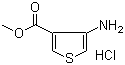 结构式 CAS# 39978-14-8, 4-氨基噻吩-3-羧酸甲酯盐酸盐