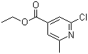 structure of CAS# 3998-88-7, Ethyl 2-chloro-6-methylpyridine-4-carboxylate