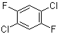 1,4-二氯-2,5-二氟苯分子结构 (CAS 400-05-5)