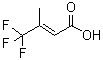 结构式 CAS# 400-28-2, (E)-4,4,4-三氟-3-甲基-2-丁烯酸