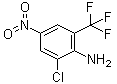 2-Chloro-4-nitro-6-(trifluoromethyl)benzenamine molecular structure (CAS 400-67-9)