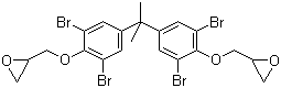 溴化双酚 A 二缩水甘油醚分子结构 (CAS 40039-93-8)