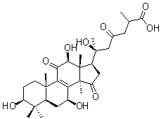 20-羟基灵芝酸 G分子结构 (CAS 400604-12-8)