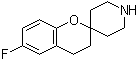 6-Fluoro-3,4-dihydrospiro[2H-1-benzopyran-2,4'-piperidine] molecular structure (CAS 400729-24-0)