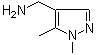 1,5-Dimethyl-1H-pyrazole-4-methanamine molecular structure (CAS 400756-31-2)