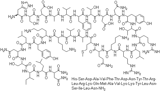 结构式 CAS# 40077-57-4, 阿肽地尔; 血管活性肠肽