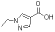 1-Ethyl-1H-pyrazole-4-carboxylic acid molecular structure (CAS 400858-54-0)
