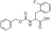 2-氟-N-[苄氧羰基]-DL-苯丙氨酸分子结构 (CAS 401-28-5)