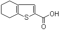 4,5,6,7-四氢苯并[b]噻吩-2-羧酸分子结构 (CAS 40133-07-1)