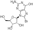 8-Bromoguanosine molecular structure (CAS 4016-63-1)