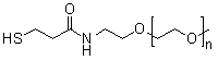 O-[2-(3-Mercaptopropionylamino)ethyl]-O'-methylpolyethylene glycol molecular structure (CAS 401916-61-8)
