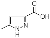结构式 CAS# 402-61-9, 5-甲基-1H-吡唑-3-羧酸