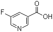 5-氟烟酸分子结构 (CAS 402-66-4)