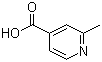 2-甲基-4-羧基吡啶分子结构 (CAS 4021-11-8)