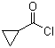 Cyclopropanecarboxylic acid chloride molecular structure (CAS 4023-34-1)