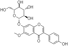 黄豆黄苷分子结构 (CAS 40246-10-4)