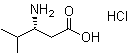 (3S)-3-Amino-4-methylpentanoic acid hydrochloride molecular structure (CAS 402587-64-8)