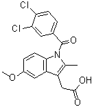 1-(3,4-Dichlorobenzoyl)-5-methoxy-2-methyl-1H-indole-3-acetic acid molecular structure (CAS 402849-26-7)