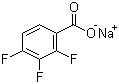 Sodium 2,3,4-trifluorobenzoate molecular structure (CAS 402955-41-3)