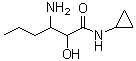 3-Amino-N-cyclopropyl-2-hydroxyhexanamide molecular structure (CAS 402958-32-1)