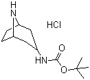 8-Azabicyclo[3.2.1]oct-3-ylcarbamic acid tert-butyl ester monohydrochloride molecular structure (CAS 403479-18-5)