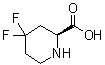 structure of CAS# 403503-73-1, (2S)-4,4-Difluoro-2-piperidinecarboxylic acid
