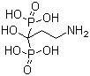 结构式 CAS# 40391-99-9, 帕米膦酸; 3-氨基-1-羟基丙亚基-1,1-二磷酸