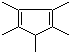 structure of CAS# 4045-44-7, 1,2,3,4,5-Pentamethylcyclopentadiene;1,2,3,4,5-Pentamethyl-1,3-cyclopentadiene; Pentamethylcyclopentadiene