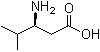 (S)-3-氨基-4-甲基戊酸分子结构 (CAS 40469-85-0)