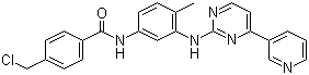 4-Chloromethyl-N-[4-methyl-3-[[4-(pyridin-3-yl)pyrimidin-2-yl]amino]phenyl]benzamide molecular structure (CAS 404844-11-7)