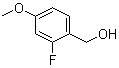 2-氟-4-甲氧基苄醇分子结构 (CAS 405-09-4)