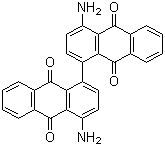 structure of CAS# 4051-63-2, Pigment Red 177;C.I. 65300; 4,4'-Diamino-[1,1'-bianthracene]-9,9',10,10'-tetraone