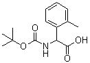 alpha-[[(1,1-Dimethylethoxy)carbonyl]amino]-2-methylbenzeneacetic acid molecular structure (CAS 40512-48-9)