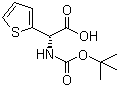 Boc-(S)-2-噻吩基甘氨酸分子结构 (CAS 40512-56-9)