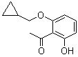 1-[2-(环丙基甲氧基)-6-羟基苯基]乙酮分子结构 (CAS 405239-70-5)