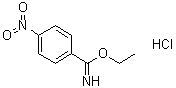 4-硝基亚氨代苯甲酸乙酯盐酸盐分子结构 (CAS 40546-45-0)