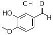 2,3-二羟基-4-甲氧基苯甲醛分子结构 (CAS 4055-69-0)