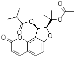 (2'S,3'R)-3'-异丁酰氧基-O-乙酰基-2',3'-二氢山芹醇分子结构 (CAS 40563-28-8)