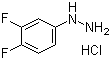 3,4-Difluorophenylhydrazine hydrochloride molecular structure (CAS 40594-37-4)