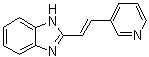 2-[2-(3-Pyridinyl)ethenyl]-1H-benzimidazole molecular structure (CAS 40609-02-7)