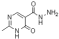 1,6-二氢-2-甲基-6-氧代-5-嘧啶甲酰肼分子结构 (CAS 40640-53-7)