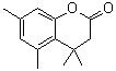 4,4,5,7-四甲基色满-2-酮分子结构 (CAS 40662-14-4)