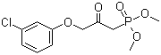 3-(3-氯苯氧基)-2-氧代丙基磷酸二甲酯分子结构 (CAS 40665-94-9)