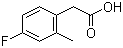 4-氟-2-甲基苯乙酸分子结构 (CAS 407640-40-8)