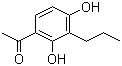 structure of CAS# 40786-69-4, 2',4'-Dihydroxy-3'-propylacetophenone;1-(2,4-Dihydroxy-3-propylphenyl)ethan-1-one